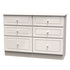 Balmoral 6 Drawer Midi Chest in Kashmir Gloss & Kashmir