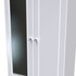 Balmoral 2ft6in Combi Wardrobe  in White Gloss & White