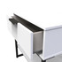 Diego Single 1 Drawer Bedside Cabinet (Diego) in White Matt