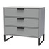 Diego 3 Drawer Chest (Diego) in Dusk Grey