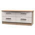 Knightsbridge 4 Drawer Bed Box in Kashmir Gloss & Bardolino Oak