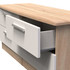 Knightsbridge 4 Drawer Bed Box in Kashmir Gloss & Bardolino Oak