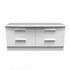 Knightsbridge 4 Drawer Bed Box in White Matt