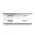 Knightsbridge 4 Drawer Bed Box in White Gloss