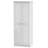 Pembroke Tall Double Hanging Wardrobe in White Gloss