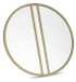 Chevron Satin Brass Mirror