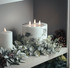 Luxe Collection Natural Glow 6x6 Marble Effect LED Candle