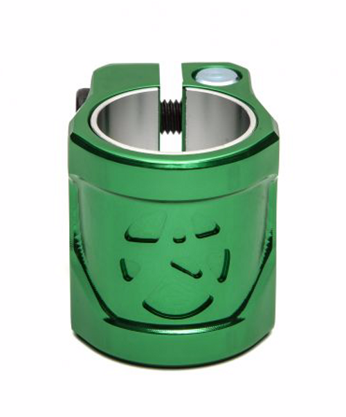 Addict Shield 2 Bolt Clamp - Green (with shim) Addict Shield 2 Bolt Clamp - Green (with shim)