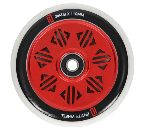 Drone Identity Wheels 110mm - Red/White (pair) Drone Identity Wheels 110mm - Red/White (pair)