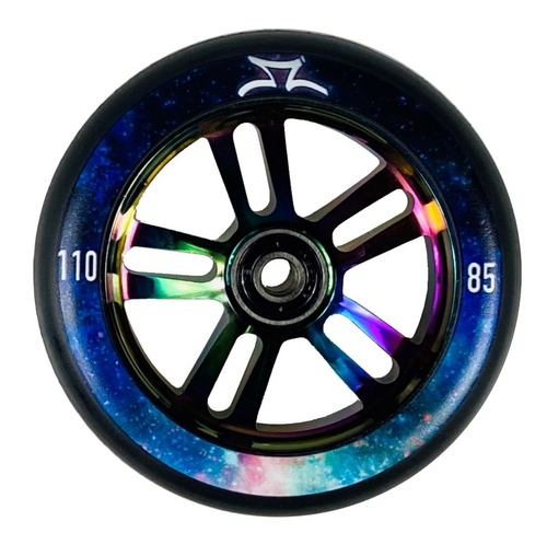 AO Nebula 110mm Pro Scooter Wheels (pair) - Oil Slick AO Nebula 110mm Pro Scooter Wheels (pair) - Oil Slick