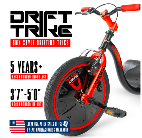 Madd Gear Drift Trike - Black/Red