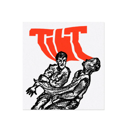 Tilt Knockout Sticker - White