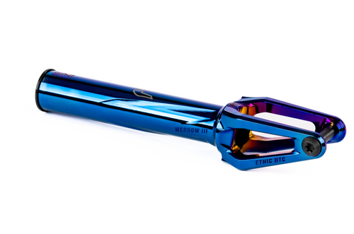 Ethic DTC Merrow V3 SCS Pro Scooter Fork - Chrome Blue