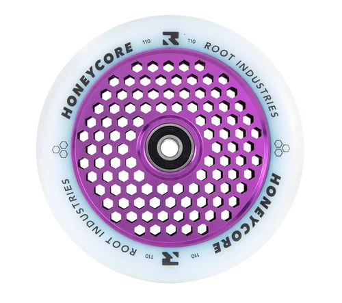 Root Industries 110mm HoneyCore Wheels -WHITE/PURPLE