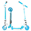 Madd Gear Rush 125 Folding Scooter - Light Up Wheels - White/Blue