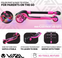 Vital Tyke 3 Wheel Scooter - Removable Seat - Pink