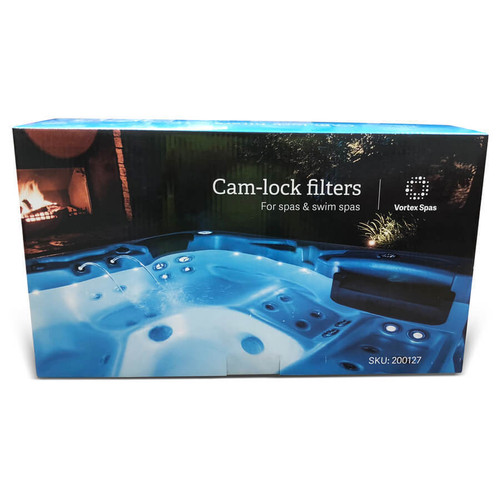 215 x 125mm Vortex Cam Lock Filters 3PK - 3 Pleated Filters