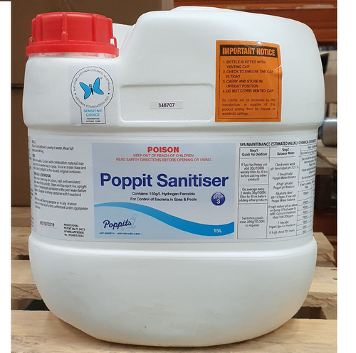 Poppits 15L Chlorine Free Sanitiser