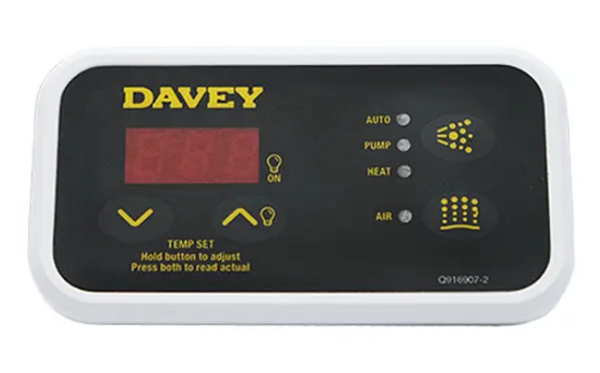 Davey Spa Quip® SP600/SP601 Touchpad and Overlay