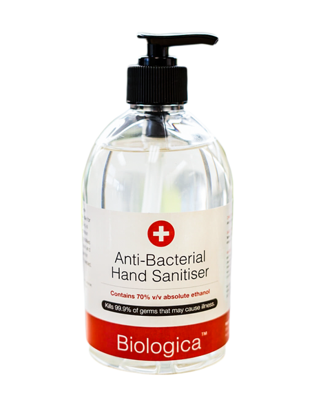 Biologica Hand Sanitiser with 70% Alcohol - 500ml - Pack of 2