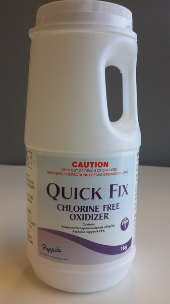 Poppits 1kg Chlorine Free Quick Fix Spa Shock