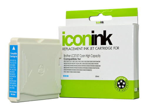 Icon Compatible Brother LC37 LC57 Cyan Ink Cartridge
