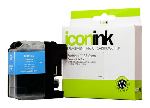 Icon Compatible Brother LC135 Cyan Ink Cartridge