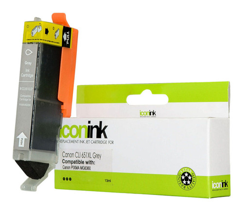 Icon Compatible Canon CLI651XL Grey Ink Cartridge