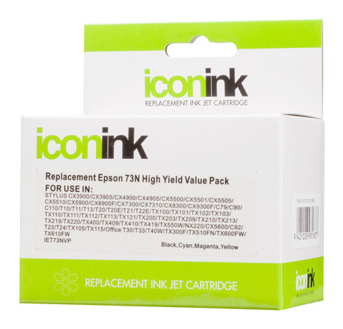 Icon Compatible Epson 73N BCMY Ink Value Pack