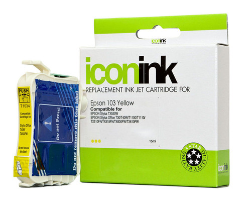Icon Compatible Epson 103 Yellow Ink Cartridge