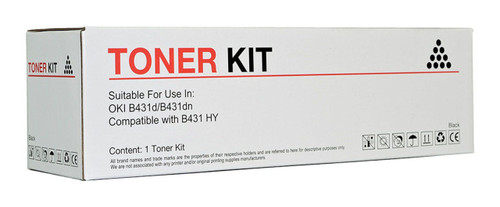 Icon Compatible OKI B431 Black Toner Cartridge (44574903)