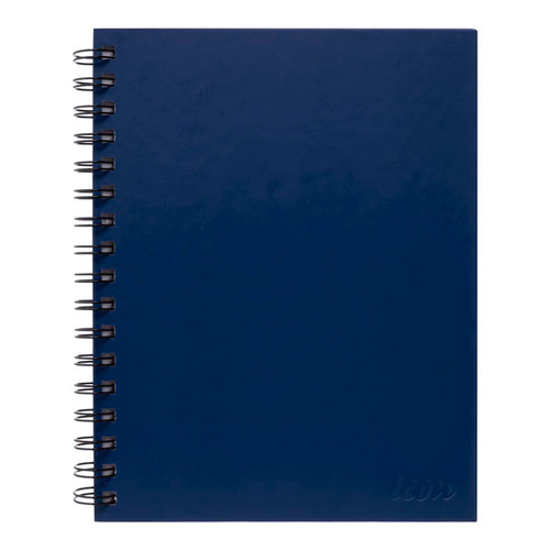 Icon Spiral Notebook A5 Hard Cover Blue 200 pg
