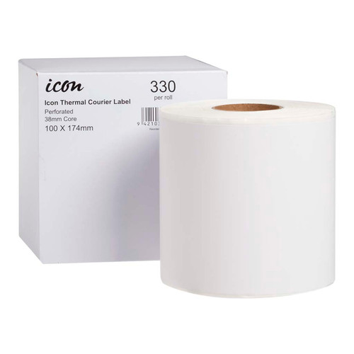 Icon Thermal Courier Label Perforated 100x174mm 330 Labels