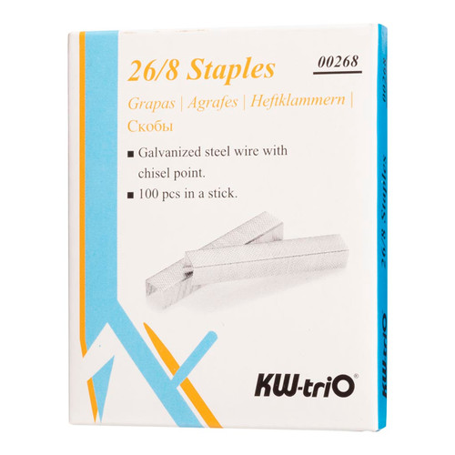 KW-triO Staples 26/8, Pack of 1000