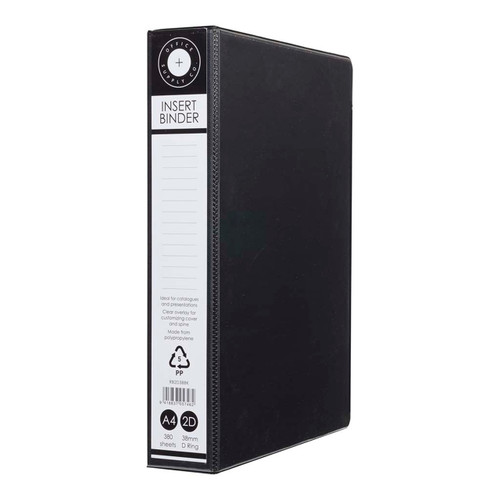 OSC Insert Binder A4 2D 38mm Black