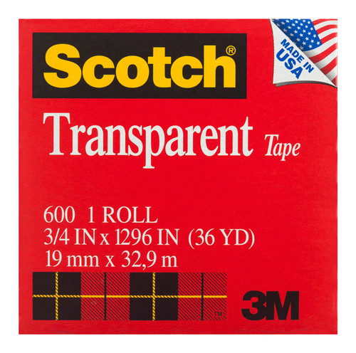 Scotch Transparent Tape 600 19mm x 33m