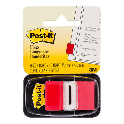 Post-it Flags 680-1 25x43mm Red
