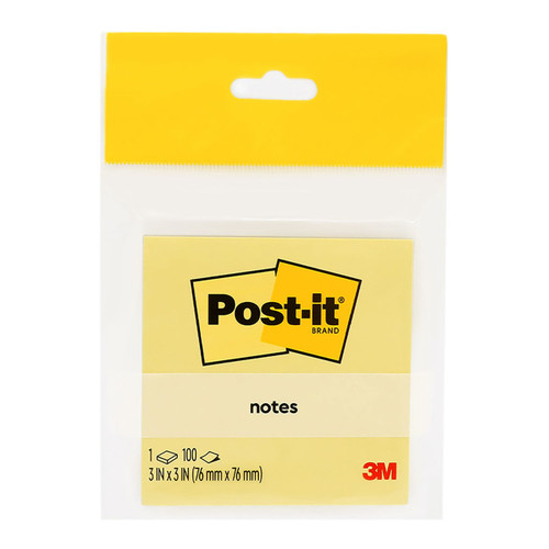 Post-it Notes 654-HBY 76x76mm Yellow HS 100sh