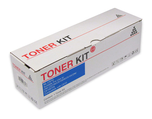 Icon Compatible OKI C610 Cyan Toner Cartridge