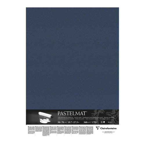 Pastelmat Paper 50x70cm Dark Blue, Pack of 5