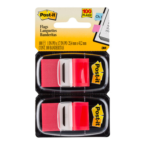 Post-it Flags 680-RD2 25x43mm Red, Pack of 2