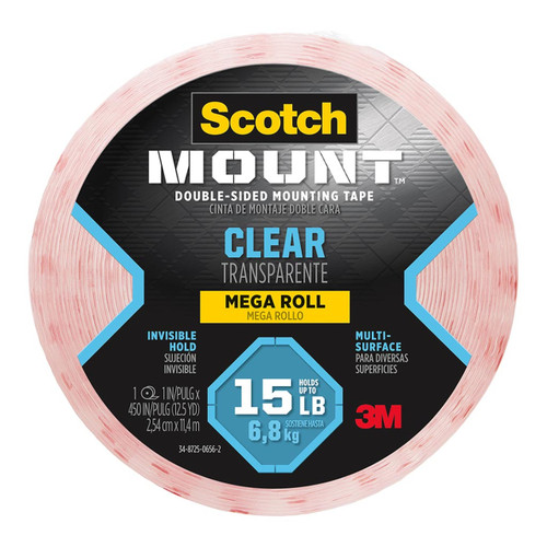 Scotch Mounting Tape 410H-LNG Clear 25mmx11.4m