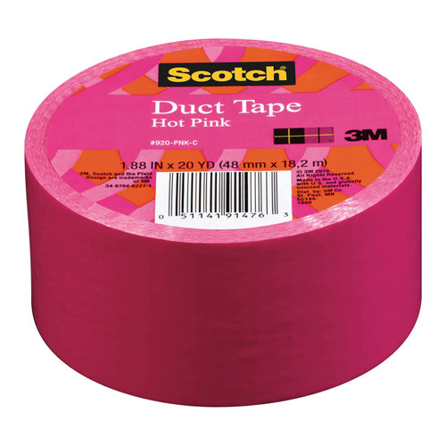 Scotch Duct Tape 920-PNK 48mm x 18.2m Hot Pink