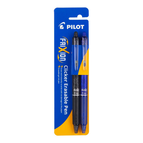 Pilot Frixion Clicker Erasable Fine Assorted, Pack of 2 HS