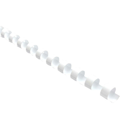 Icon Binding Coil Plastic 12mm White, Pack of 100