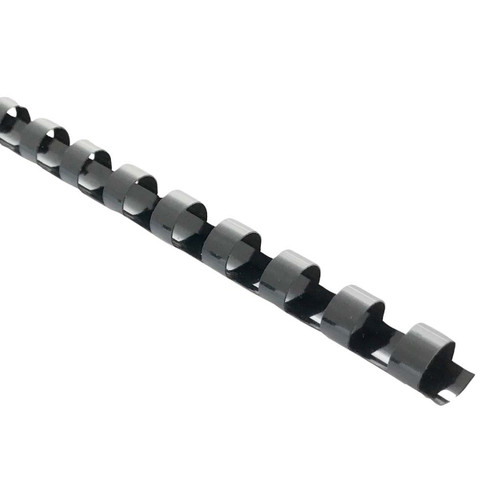Icon Binding Coil Plastic 6mm Black, Pack of 100