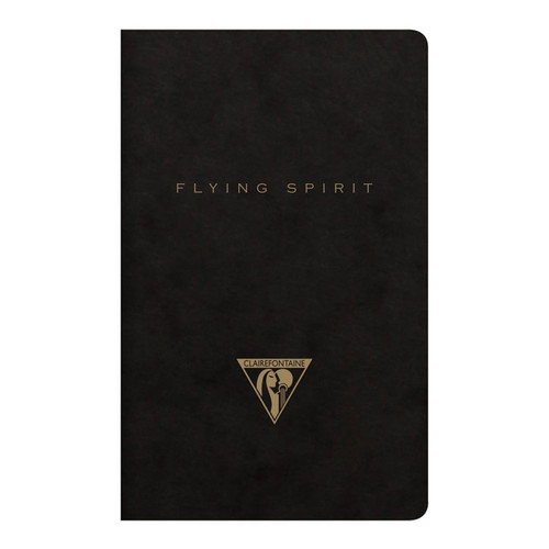 Flying Spirit Sewn Notebook 7.5x12cm Black