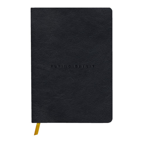 Flying Spirit Leather Journal A5 Lined Black