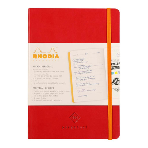 Rhodia Perpetual Diary A5 Poppy