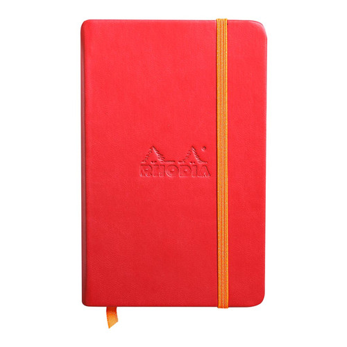 Rhodiarama Hardcover Notebook Pocket Lined Poppy